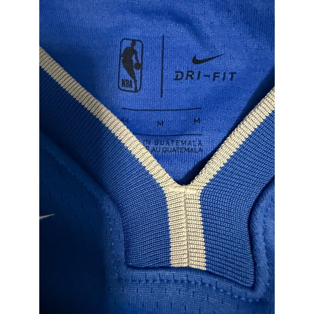 Nike Luka Doncic Dallas Mavericks NBA Swingman Jersey Blue 77 Mens Medium 44 - Picture 4 of 6